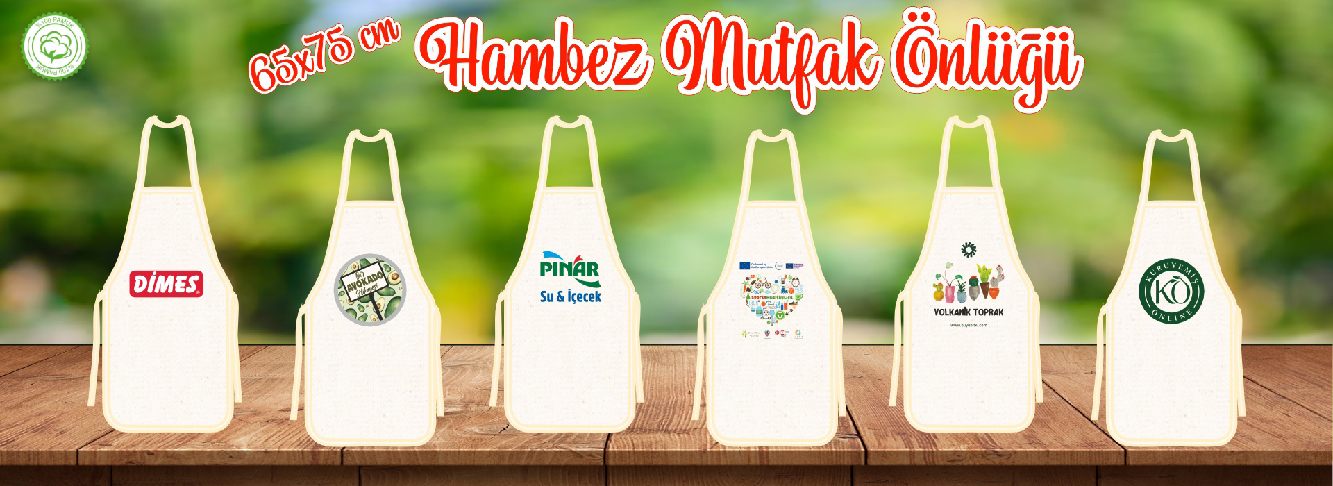 ham bez mutfak önlüğü