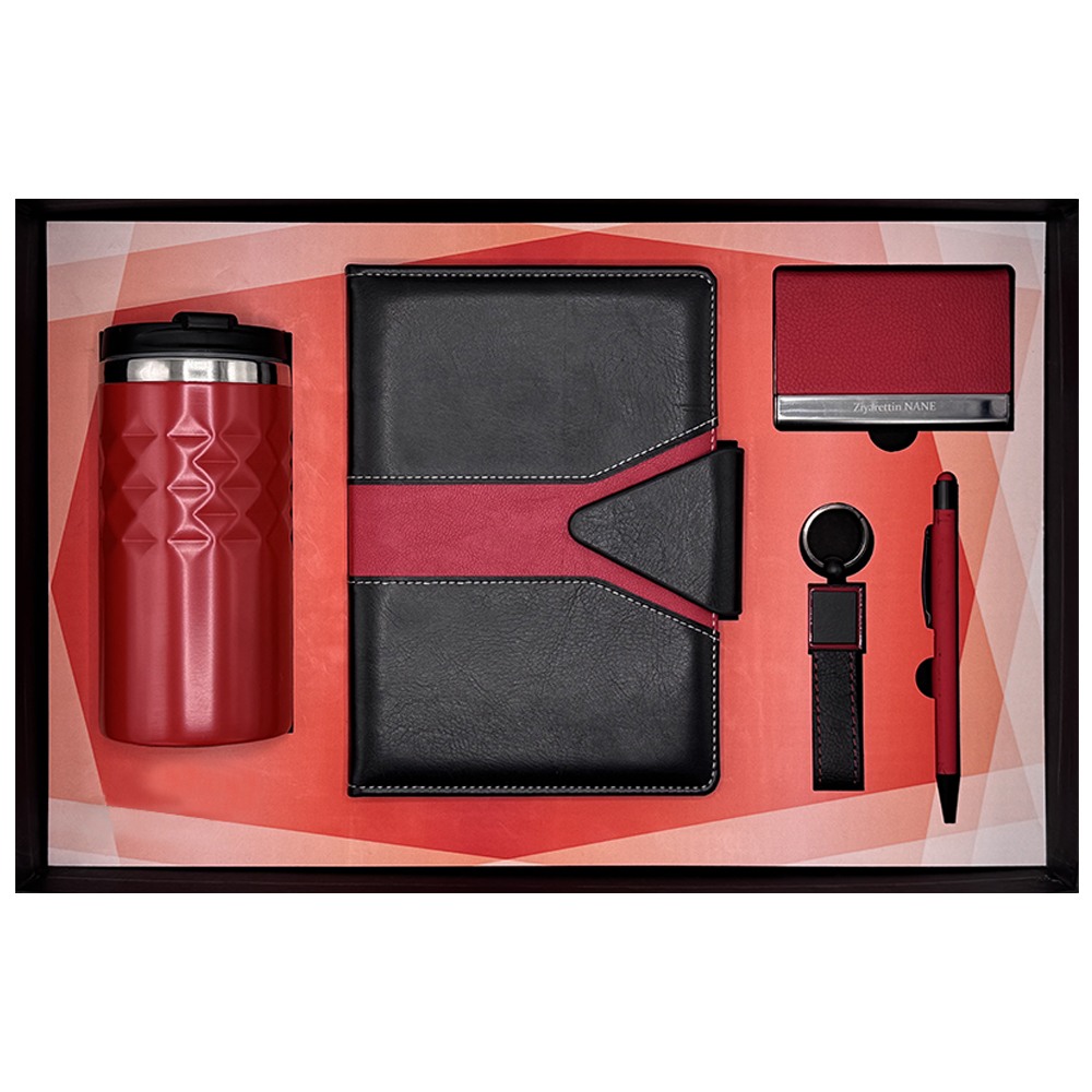 9167 POYRAZ SİYAH HEDİYELİK SET