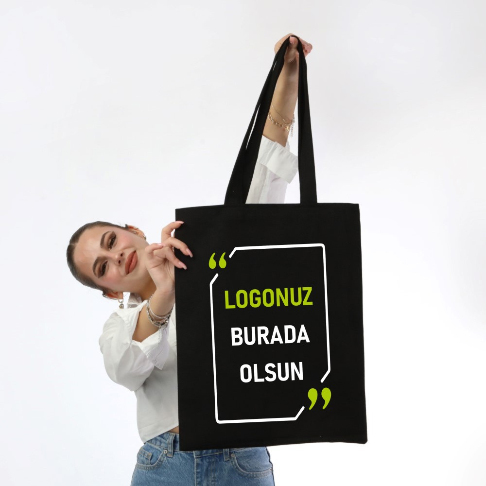 SİYAH GABARDİN ÇANTA 35X40 CM